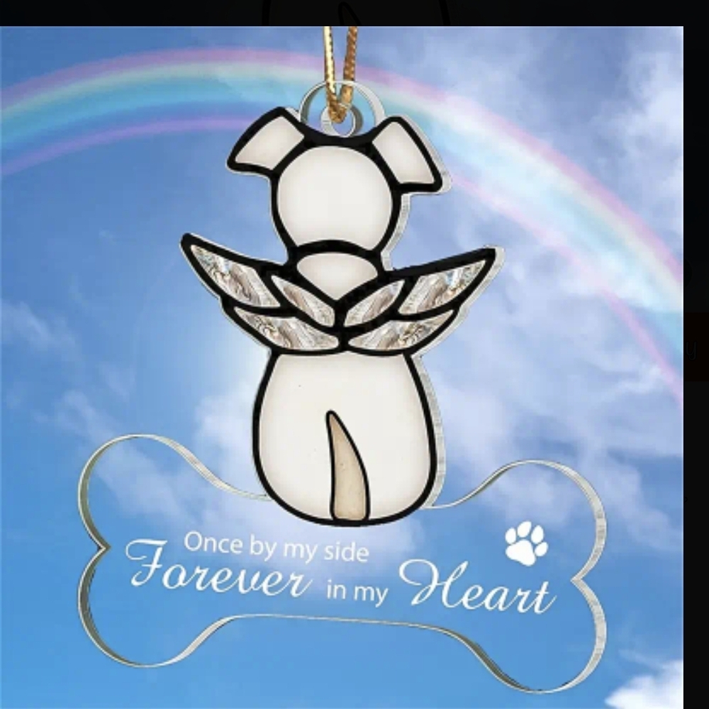 Acrylic Dog Memorial Ornament
